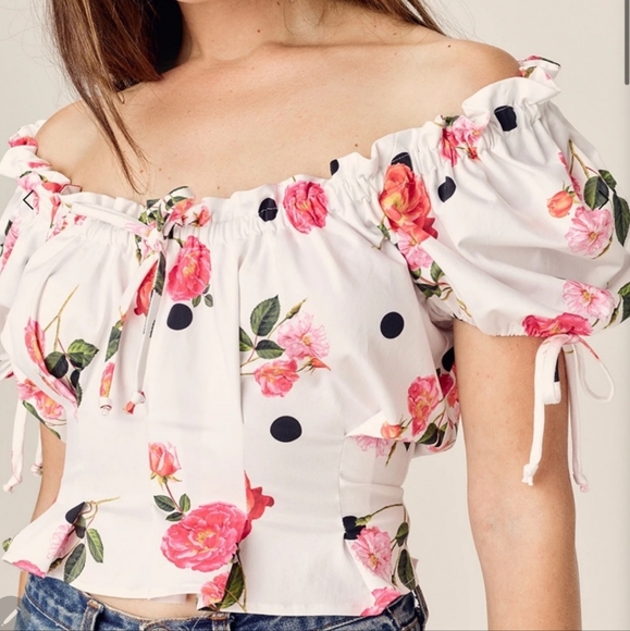 🍋For Love and Lemons Floral Top - Picture 2 of 16